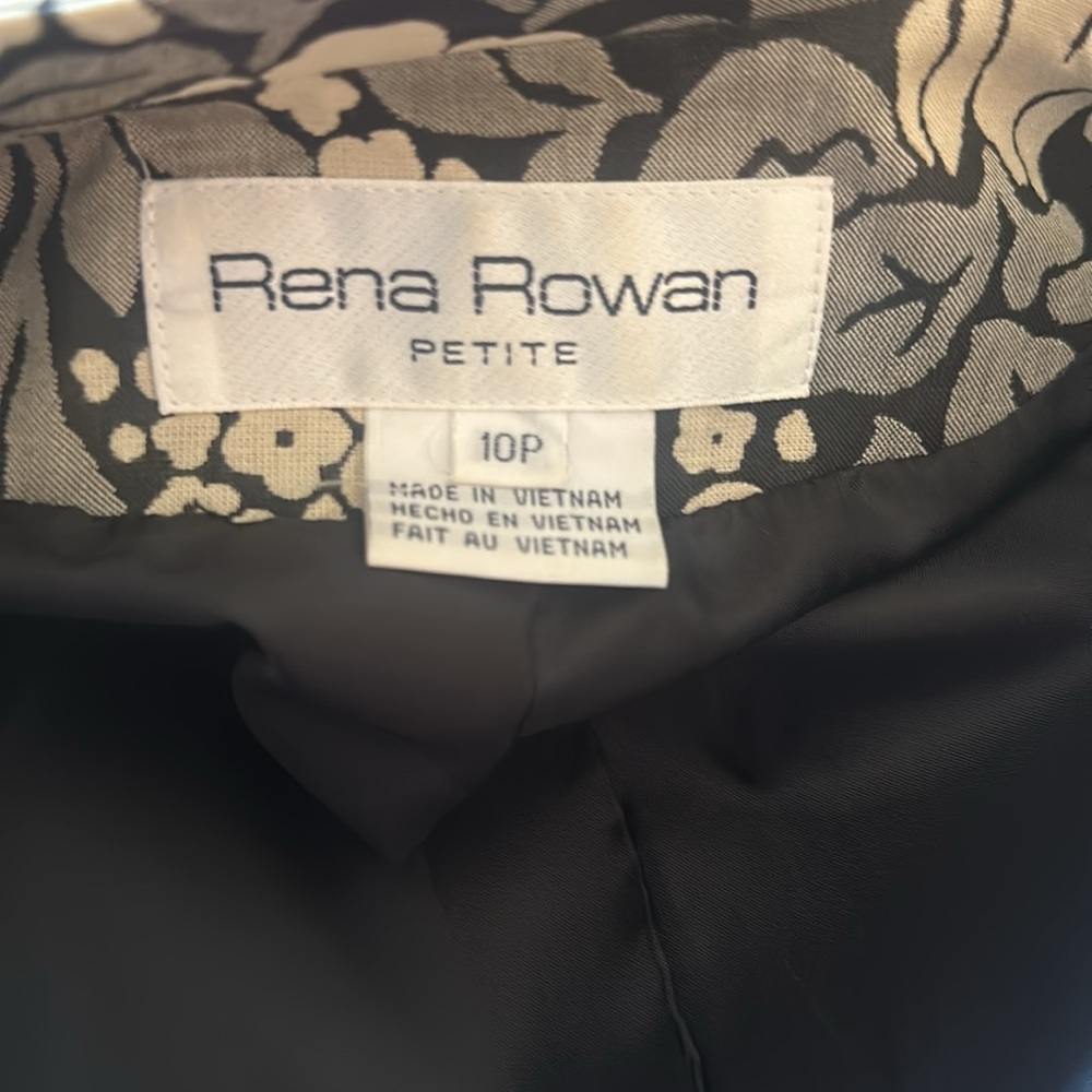 Rena Rowan Petite Floral Button-Up Jacket - Size 10P - Picture 5 of 5